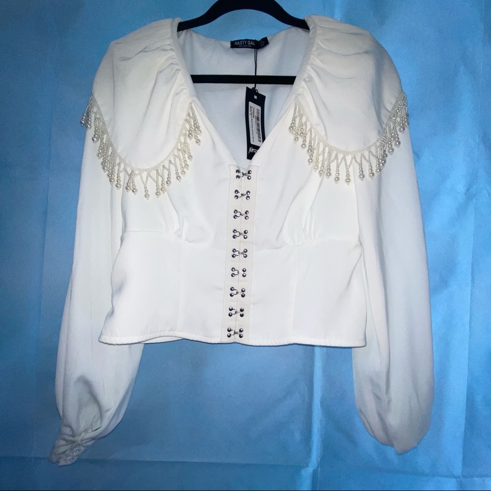 Nasty Gal Pearl Top